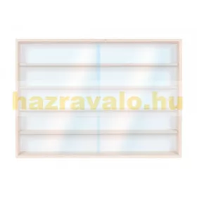 Modell szekrény üveges fali polc 90x49x8,5 cm kisautó, gyűjtői polc