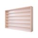 Model cabinet glass wall shelf with 6 shelves 90x58x8.5 cm small car, collector's shelf