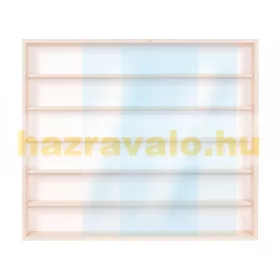 Modell szekrény üveges fali polc 90x75,5x8,5 cm kisautó, gyűjtői polc