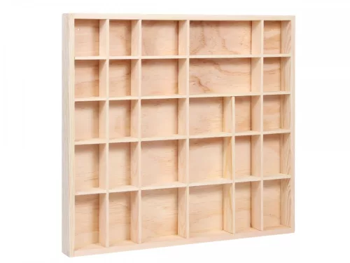 Fali vitrin modell szekrény polc 40x45 cm kisautó, modellvasút gyűjtő 