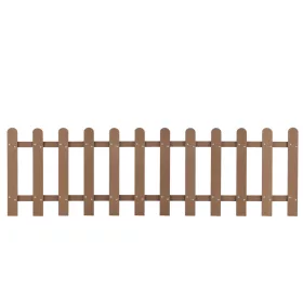   Kerti kerítés 200x60 cm WPC kerítéselem fa–műanyag kompozit, barna WPC kerítéselem