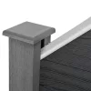 WPC szürke kerítéspanel ferde elem 96x(102–180) cm WPC kerítéselem