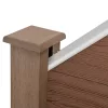 WPC barna kerítéspanel ferde elem 96x(102–180) cm WPC kerítéselem