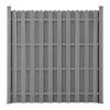 WPC kerítéselem 185x193 cm kerítéspanel  szürke modern, időtálló kertkerítés