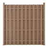 WPC kerítéselem kerítéspanel 185x193 cm barna időtálló kerítés 