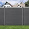 WPC szürke kerítéspanel 183x187 cm időjárásálló kerítéselem