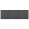WPC kerítéspanel 183x531 cm szürke nagy méretű kerítés, wpc lap kerítés