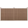 WPC barna kerítéspanel 185x376 cm 2 db-os prémium kerítés