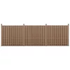 WPC barna kerítéspanel Langero 185×562 cm 2 db-os modern kerítés