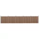 WPC barna kerítéspanel 185x932 cm 5 db-os prémium WPC kerítés