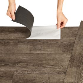   Vinyl öntapadós padlóburkolat Dark Oak 3,92 m² PVC laminált padló