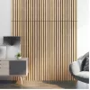 Akusztikus fali panel 4db 120x60 cm világos tölgyfa hatású lamellás falburkolat dekorpanel
