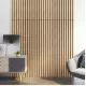 Akusztikus fali panel 4db 120x60 cm világos tölgyfa hatású lamellás falburkolat dekorpanel