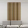 Akusztikus fali panel 4db 120x60 cm sötét tölgyfa hatású lamellás falburkolat dekorpanel