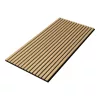 Akusztikus fali panel 4db 120x60 cm sötét tölgyfa hatású lamellás falburkolat dekorpanel