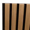 Akusztikus fali panel 4db 120x60 cm sötét tölgyfa hatású lamellás falburkolat dekorpanel