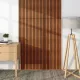 Akusztikus fali panel 4db 120x60 cm teakfa hatású lamellás falburkolat dekorpanel