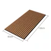 Akusztikus fali panel 4db 120x60 cm teakfa hatású lamellás falburkolat dekorpanel