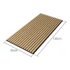Akusztikus fali panel 8db 120x60 cm sötét tölgyfa hatású lamellás falburkolat dekorpanel