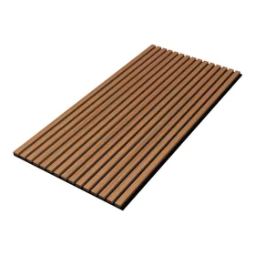   Akusztikus fali panel 8db 120x60 cm teakfa hatású lamellás falburkolat dekorpanel