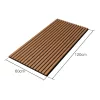 Akusztikus fali panel 8db 120x60 cm teakfa hatású lamellás falburkolat dekorpanel