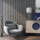 Akusztikus fali panel 8db 120x60 cm szürke tölgyfa hatású lamellás falburkolat dekorpanel