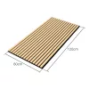 Akusztikus fali panel 12db 120x60 cm világos tölgyfa hatású lamellás falburkolat dekorpanel