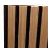 Akusztikus fali panel 12db 120x60 cm sötét tölgyfa hatású lamellás falburkolat dekorpanel