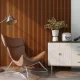 Akusztikus fali panel 12db 120x60 cm teakfa hatású lamellás falburkolat dekorpanel