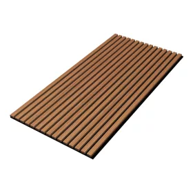   Akusztikus fali panel 12db 120x60 cm teakfa hatású lamellás falburkolat dekorpanel