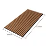 Akusztikus fali panel 12db 120x60 cm teakfa hatású lamellás falburkolat dekorpanel