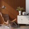 Akusztikus fali panel 16db 120x60 cm teakfa hatású lamellás falburkolat dekorpanel