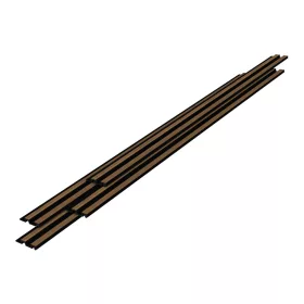   3D falpanel 4db 195x12 cm tölgyfa-hatású lamellás falburkolat dekorpanel 