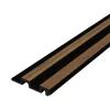 3D falpanel 4db 195x12 cm tölgyfa-hatású lamellás falburkolat dekorpanel 
