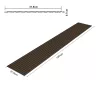 3D falpanel 12db 195x31,5 cm fa-hatású sötétbarna lamellás falburkolat dekorpanel 
