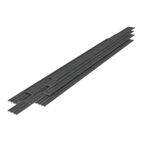   3D falpanel 16db 195x12,2 cm márványszürke lamellás falburkolat dekorpanel 