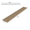 3D falpanel 15db 195x30 cm világos tölgyfa-hatású lamellás dekorpanel