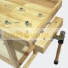 Wooden work table workshop table home DIY table made of wood