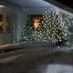 Világító díszfa cseresznyevirág LED fa távirányítóval meleg fehér fényű 180 cm beltéri/kültéri
