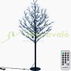 Illuminated decorative tree cherry blossom LED tree with remote control cold white light 180 cm indoor/outdoor