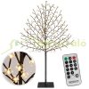 Illuminated decorative tree cherry blossom LED tree with remote control warm white light 180 cm indoor/outdoor