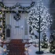 Világító díszfa cseresznyevirág LED fa távirányítóval hideg fehér fényű 220 cm beltéri/kültéri