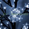 Illuminated decorative tree cherry blossom LED tree with remote control cold white light 220 cm indoor/outdoor