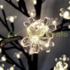Illuminated decorative tree cherry blossom LED tree with remote control warm white light 220 cm indoor/outdoor