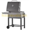 Barbecue grill with height adjustment, luxury design, openable grill with lid, BBQ grill, rolling firebox with height adjustment