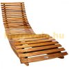 Beach chair 2 rocking chairs reclining chair ergonomic garden lounger made of acacia wood for sauna or spa