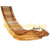 Beach chair 2 rocking chairs reclining chair ergonomic garden lounger made of acacia wood for sauna or spa