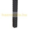 Semi-circular table polyrattan black 100x50x74 cm