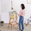 Prémium H-keretes festőállvány bükkfából 80-100 cm képméret, professzionális művész állvány