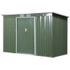 Garden small house 280x130x172 cm galvanized steel garden storage house outdoor shed green tool pantry house 